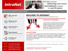 Preview of Intronet website